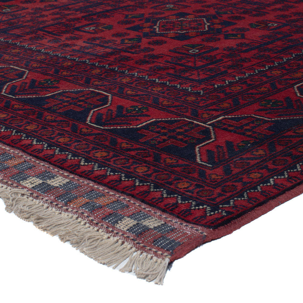 Tappeto afgano - Kunduz - 300 x 198 cm - rosso scuro