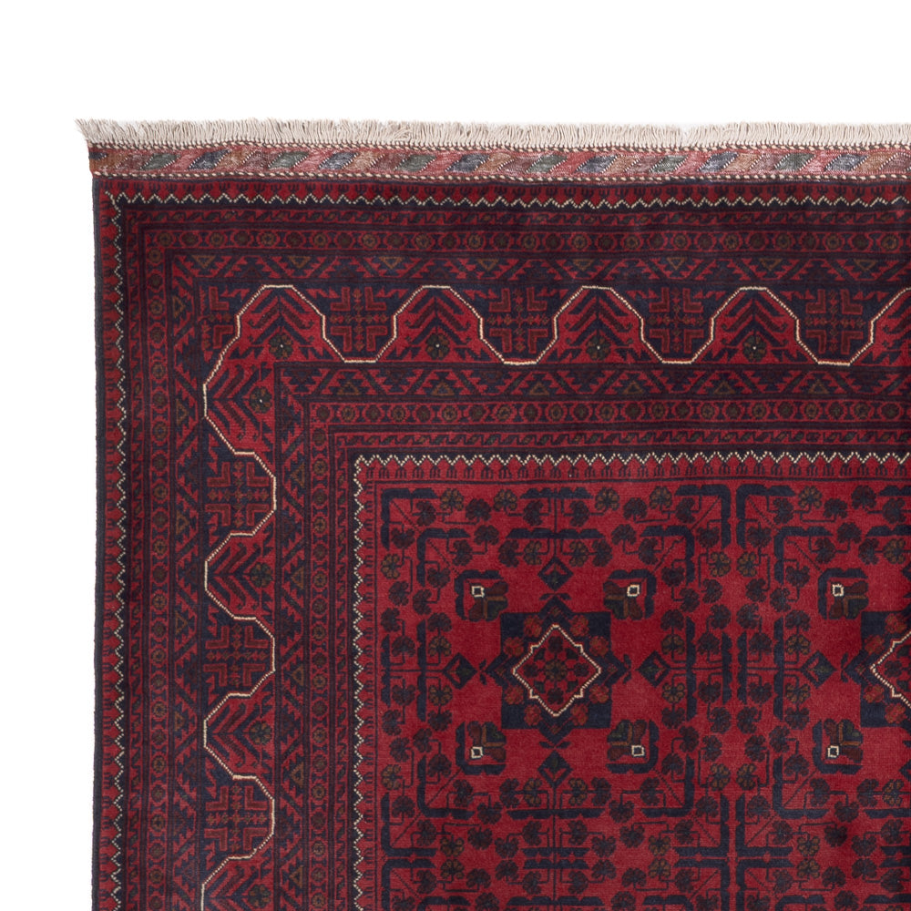 Tappeto afgano - Kunduz - 300 x 202 cm - rosso scuro