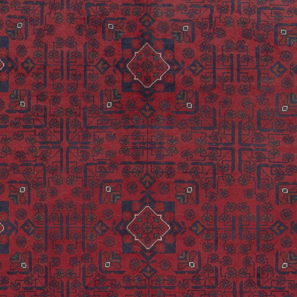 Afghan Teppich - Kunduz - 299 x 197 cm - dunkelrot