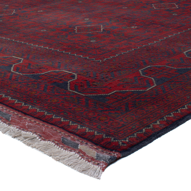 Afghan Teppich - Kunduz - 299 x 197 cm - dunkelrot
