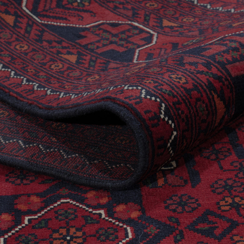 Afghan Teppich - Kunduz - 300 x 197 cm - dunkelrot