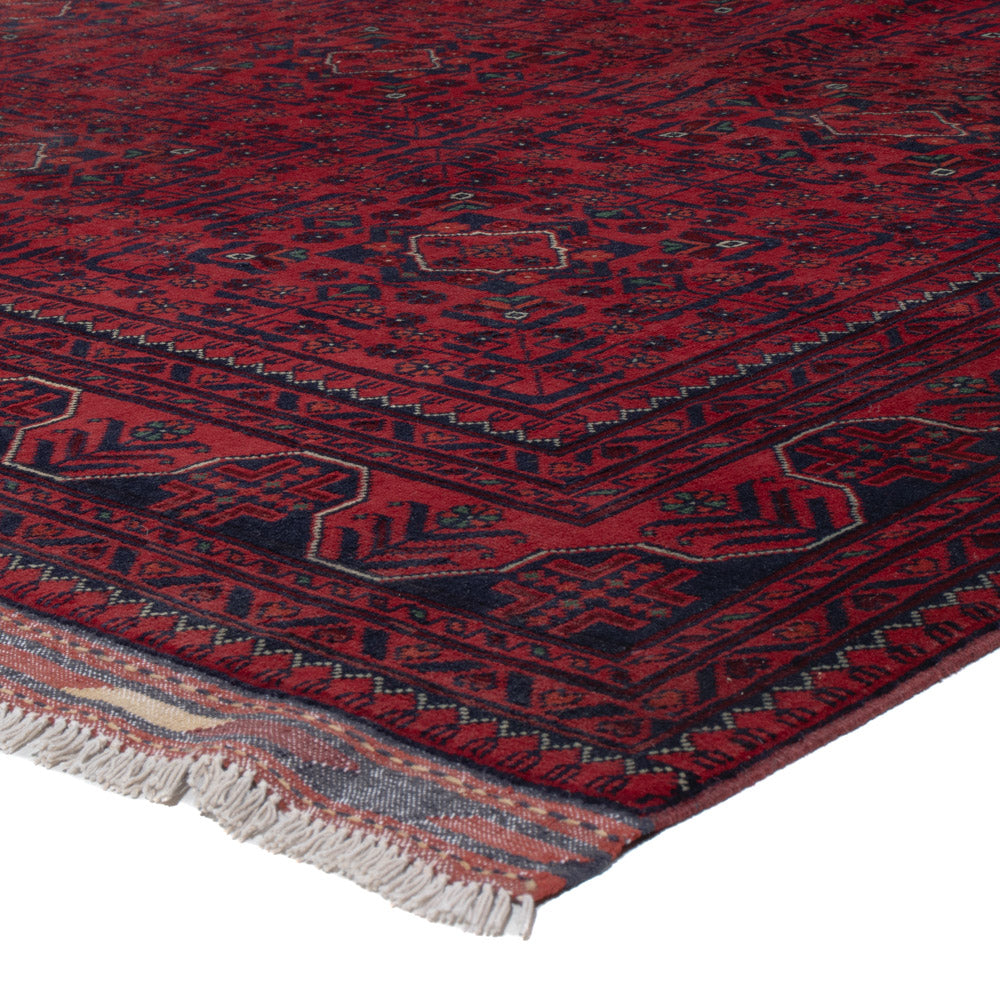 Afghan Teppich - Kunduz - 287 x 195 cm - dunkelrot