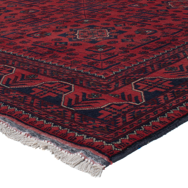 Afghan Teppich - Kunduz - 292 x 203 cm - dunkelrot