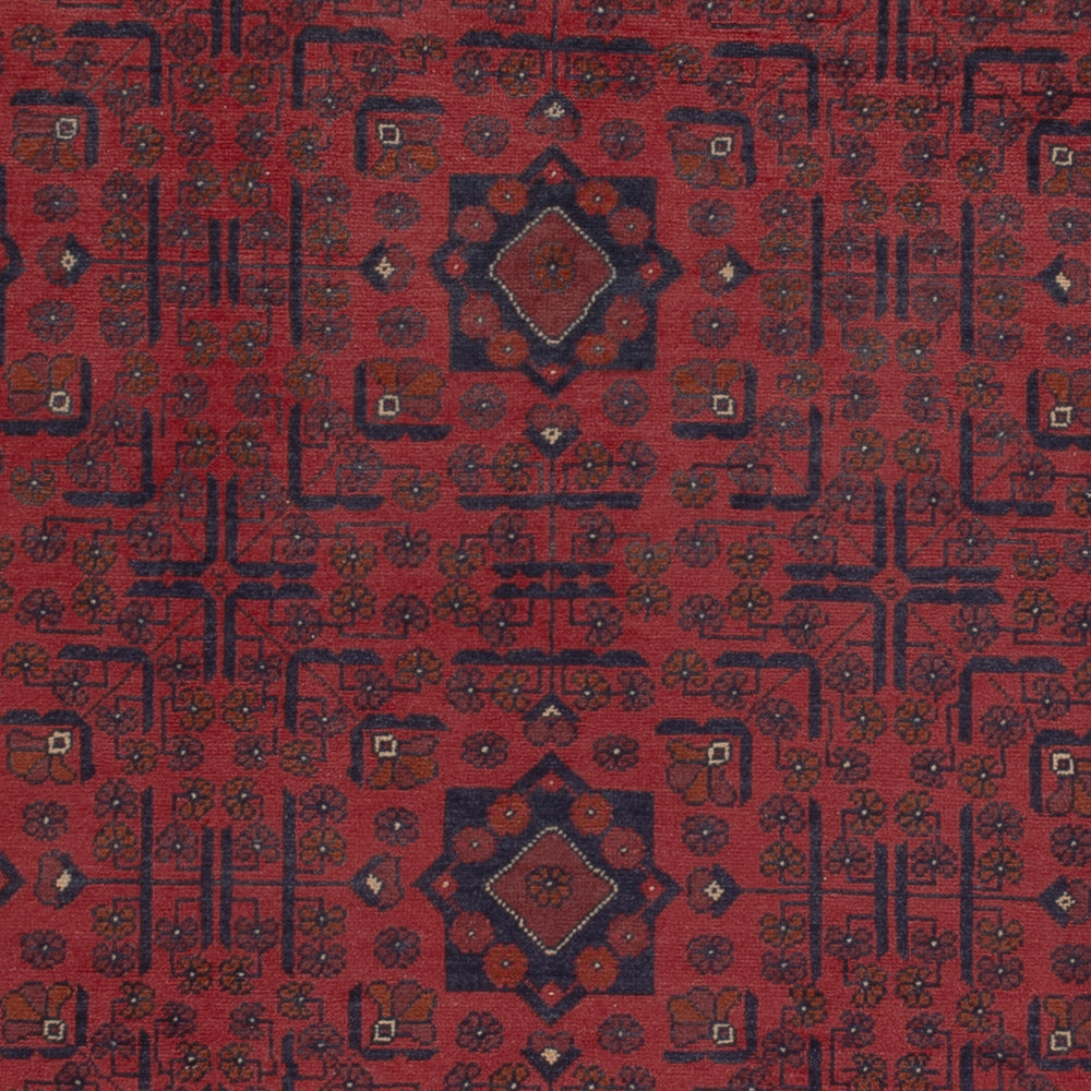 Afghan Teppich - Kunduz - 287 x 200 cm - dunkelrot
