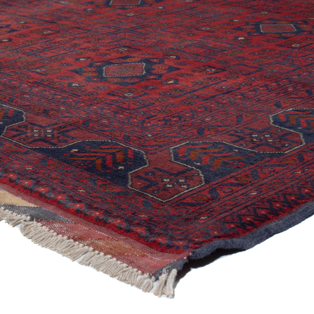 Afghan Teppich - Kunduz - 287 x 200 cm - dunkelrot