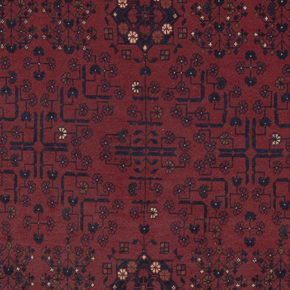 Afghan Teppich - Kunduz - 287 x 194 cm - dunkelrot