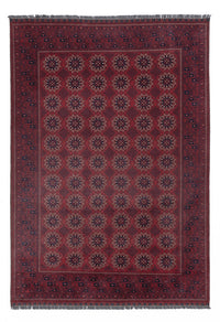 Afghan Teppich - Kunduz - 283 x 199 cm - dunkelrot