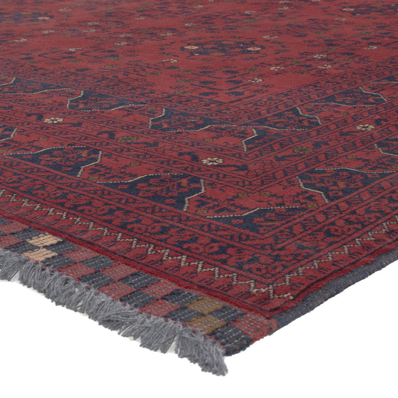 Afghan Teppich - Kunduz - 300 x 204 cm - dunkelrot