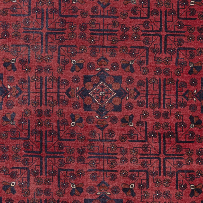 Afghan Teppich - Kunduz - 286 x 200 cm - dunkelrot
