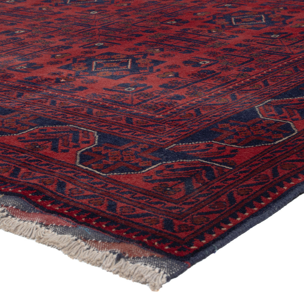 Afghan Teppich - Kunduz - 288 x 197 cm - dunkelrot