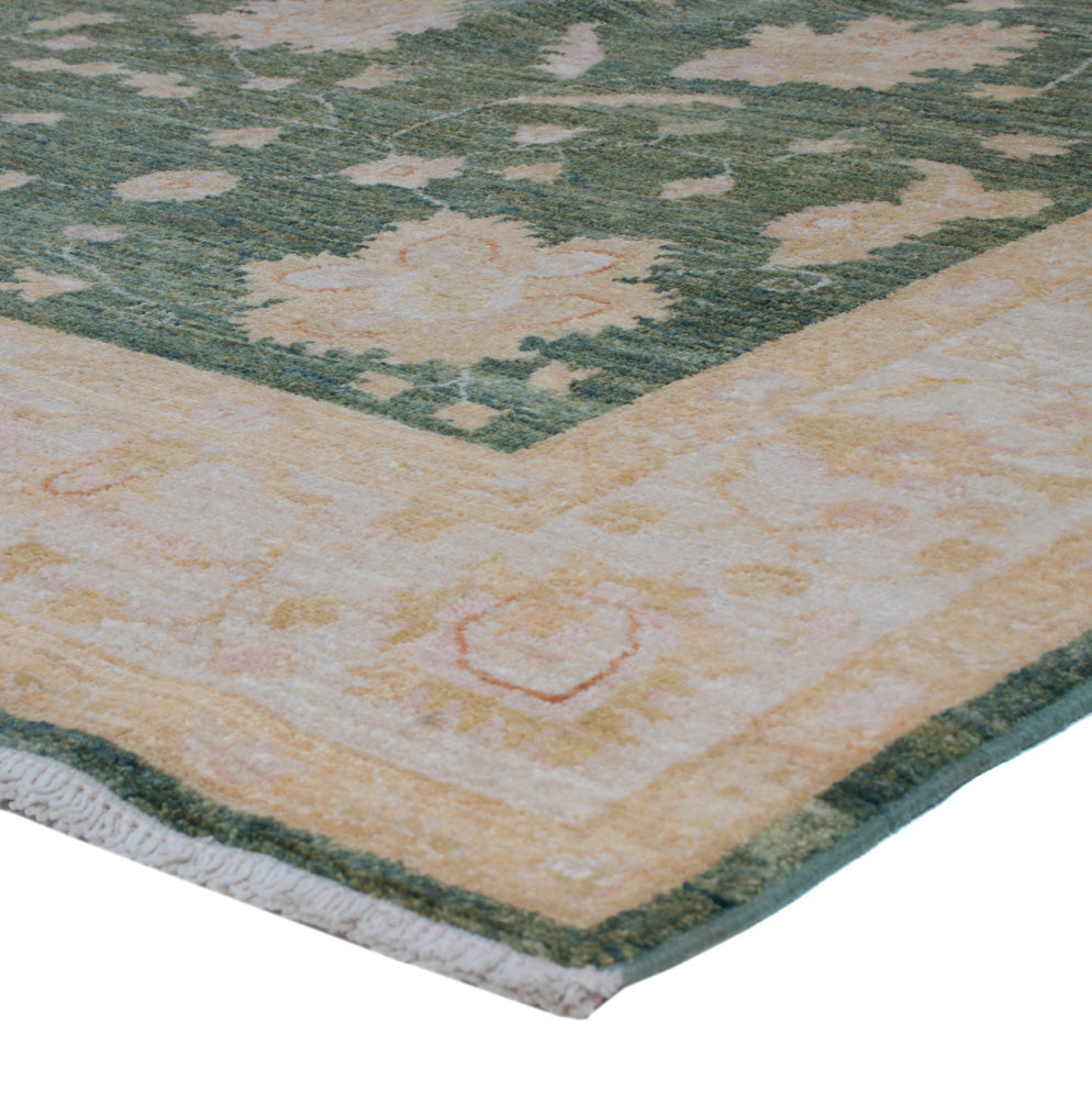 Ziegler Teppich - 232 x 169 cm - grün