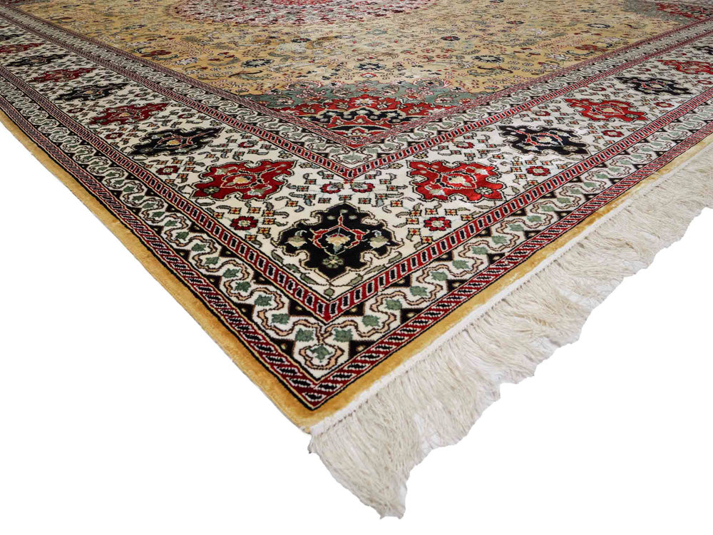 Tappeto di seta - seta cinese - 373 x 275 cm - beige chiaro