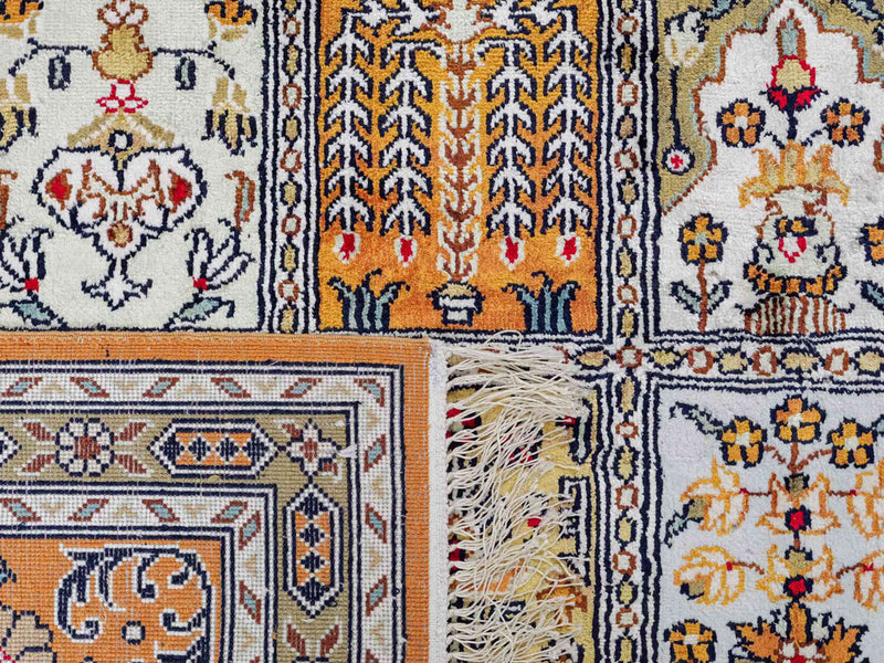 Seidenteppich - China Seide - 267 x 181 cm - dunkelbeige