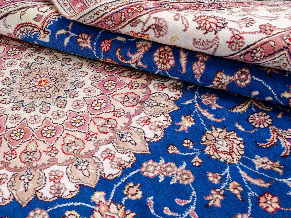 Seidenteppich - China Seide - 247 x 155 cm - blau