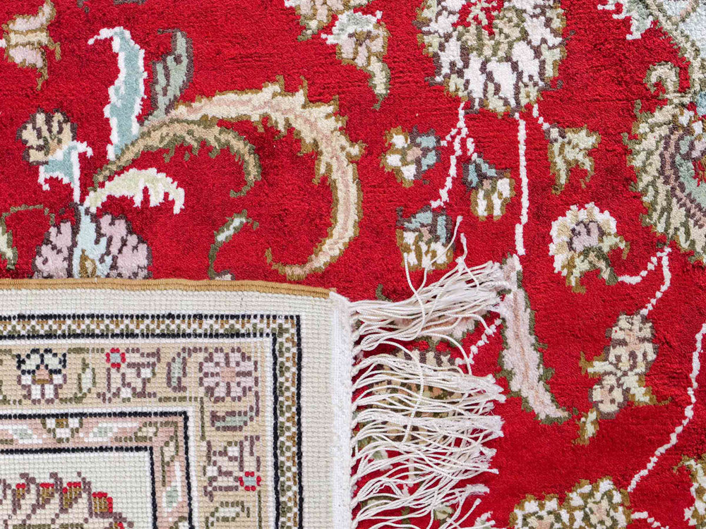 Tappeto di seta - seta cinese - 240 x 153 cm - rosso