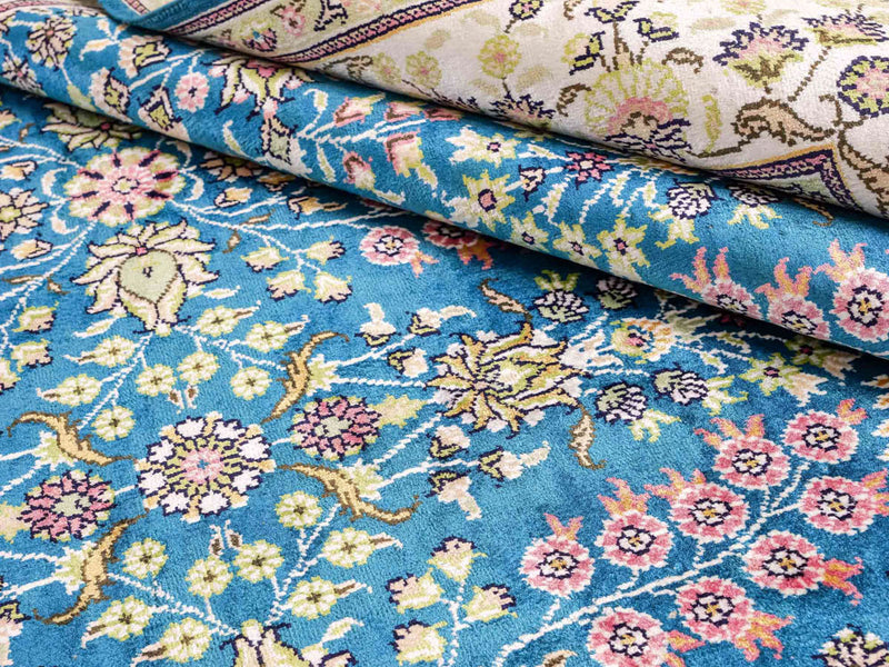 Seta cinese Tappeto 242x155cm - Tappeto orientale