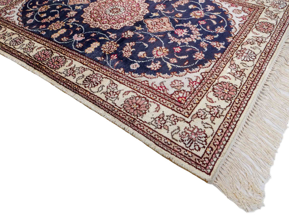 Seta cinese Tappeto 92x62cm - Tappeto orientale