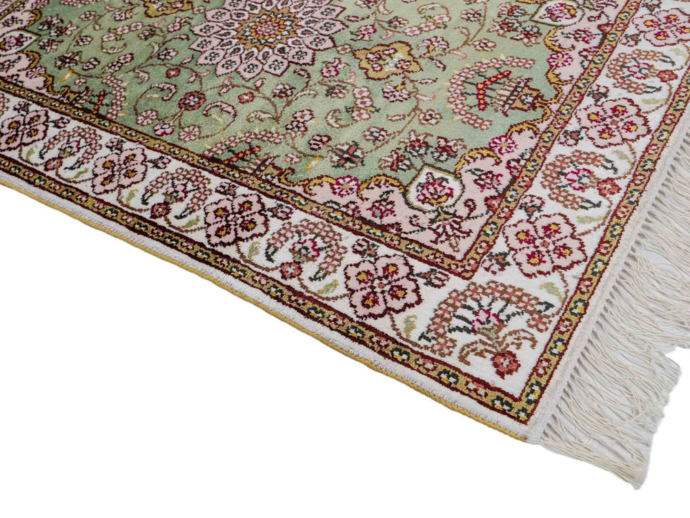 Seta cinese Tappeto 93x63cm - Tappeto orientale