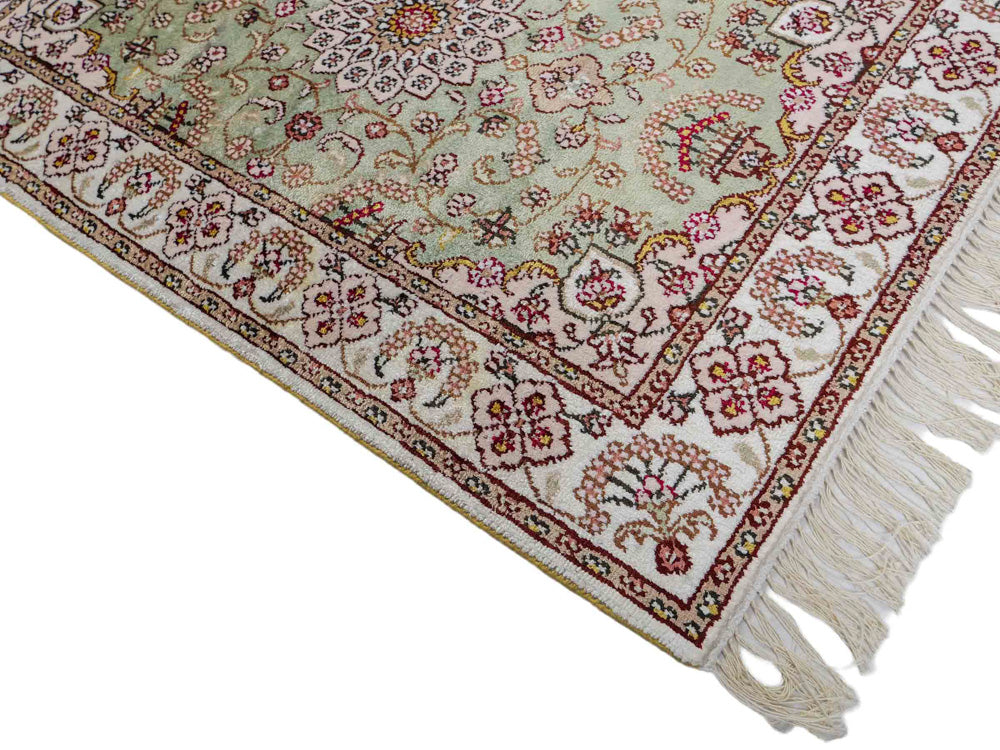 Seta cinese Tappeto 92x63cm - Tappeto orientale