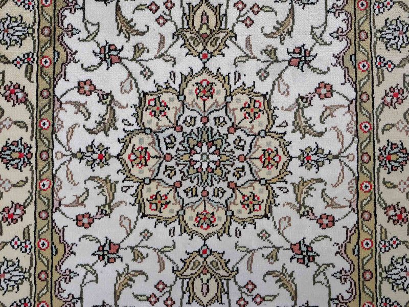 Seidenteppich - China Seide - 91 x 61 cm - beige