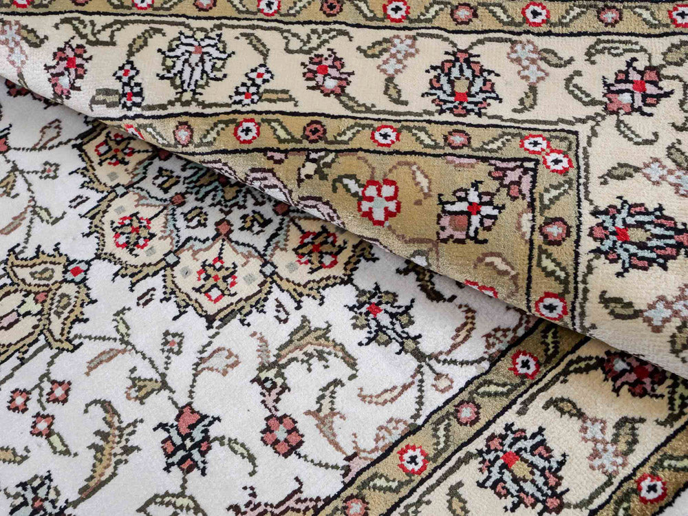 Seidenteppich - China Seide - 91 x 61 cm - beige