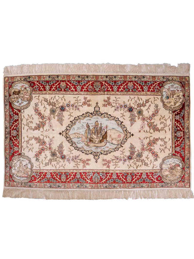 Seta cinese Tappeto 95x153cm - Tappeto orientale