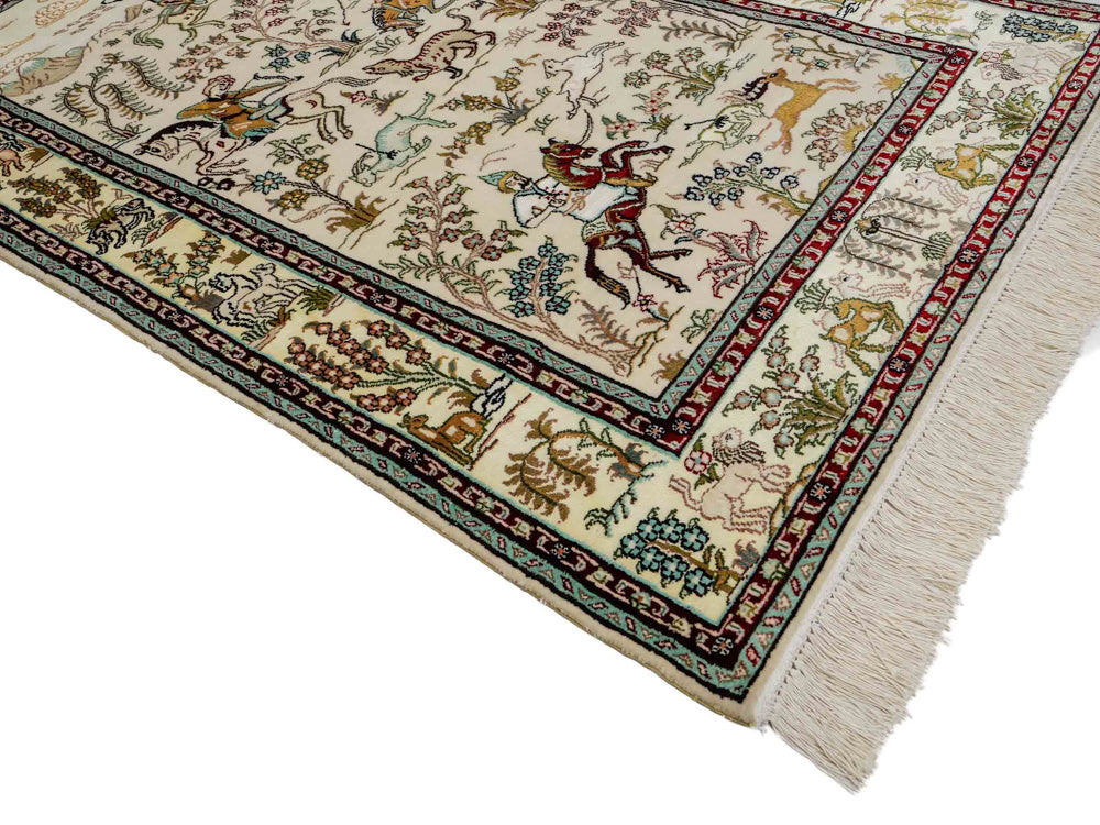 Seta cinese Tappeto 150x88cm - Tappeto orientale