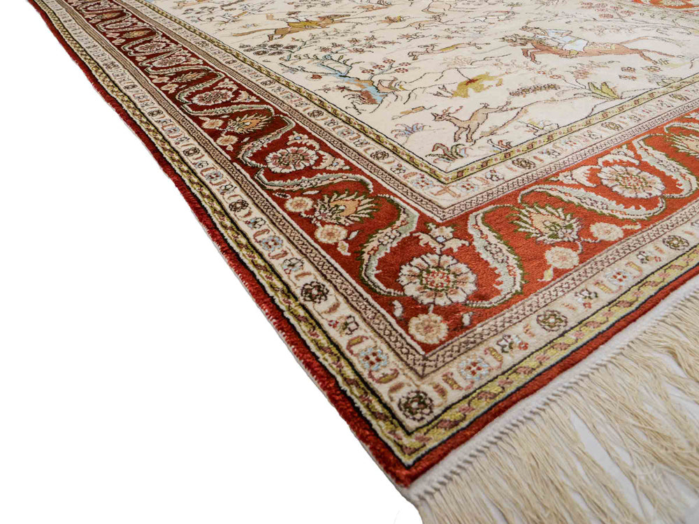 Seta cinese Tappeto 123x178cm - Tappeto orientale