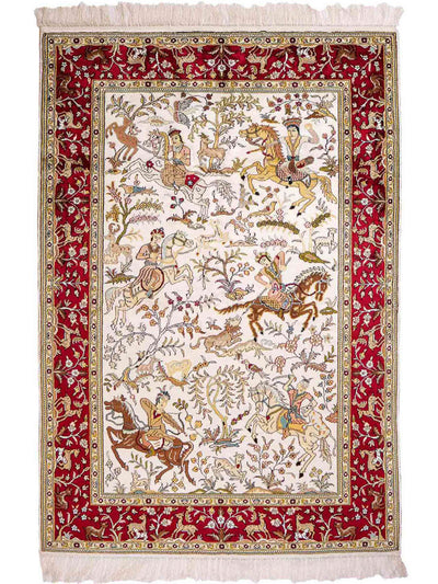 Seta cinese Tappeto 123x180cm - Tappeto orientale