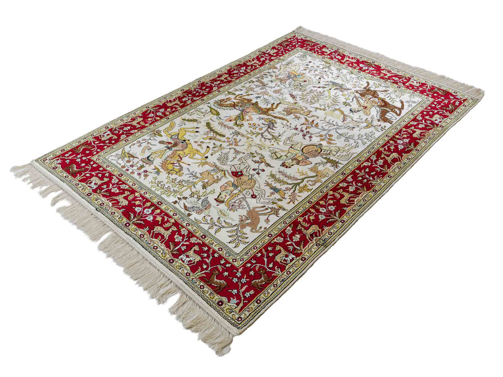 Seidenteppich - China Seide - 180 x 123 cm - beige