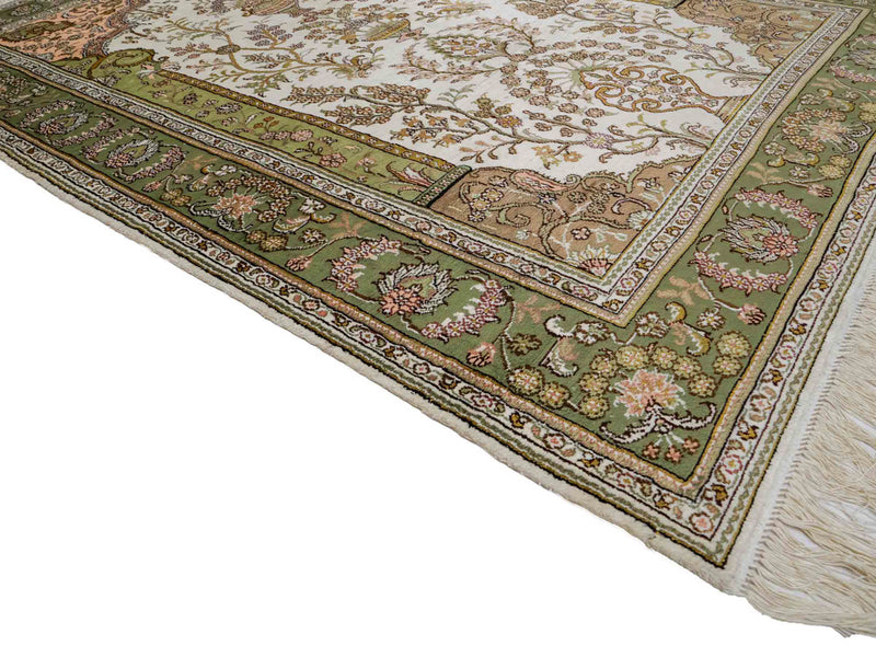 Seidenteppich - China Seide - 181 x 123 cm - beige