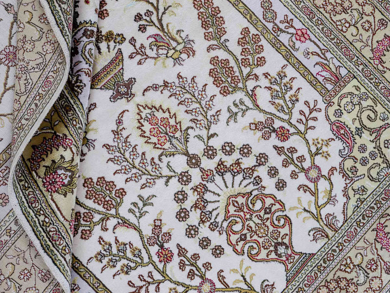 Seidenteppich - China Seide - 179 x 124 cm - beige