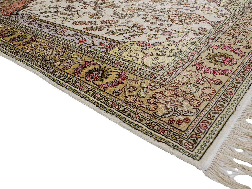 Seidenteppich - China Seide - 179 x 124 cm - beige