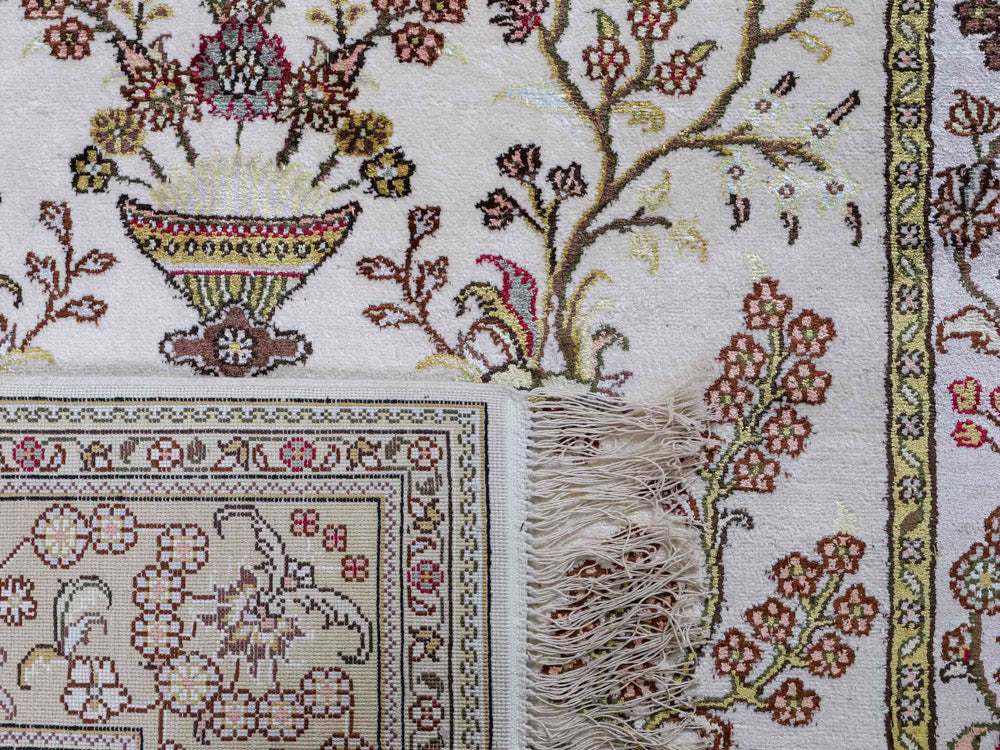 Seidenteppich - China Seide - 179 x 124 cm - beige