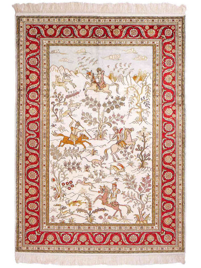 Seta cinese Tappeto 125x184cm - Tappeto orientale