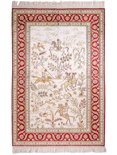 Seta cinese Tappeto 124x183cm - Tappeto orientale