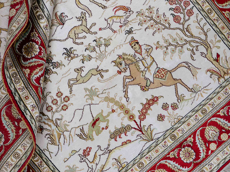 Seidenteppich - China Seide - 183 x 124 cm - beige