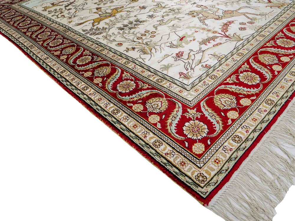 Seta cinese Tappeto 183x124cm - Tappeto orientale
