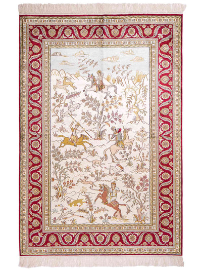 Seta cinese Tappeto 123x180cm - Tappeto orientale