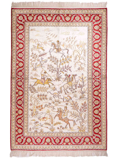 Seta cinese Tappeto 127x185cm - Tappeto orientale