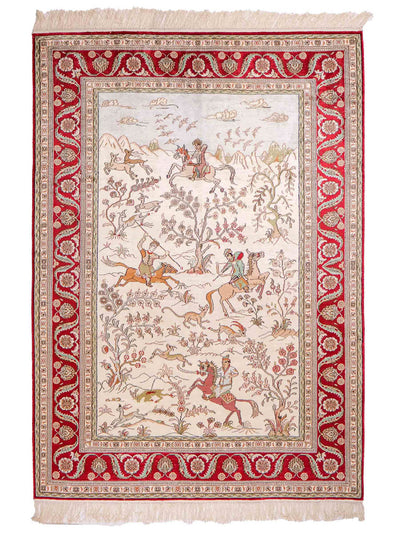 Seta cinese Tappeto 124x180cm - Tappeto orientale