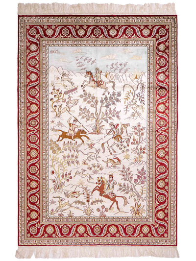 Seta cinese Tappeto 124x185cm - Tappeto orientale