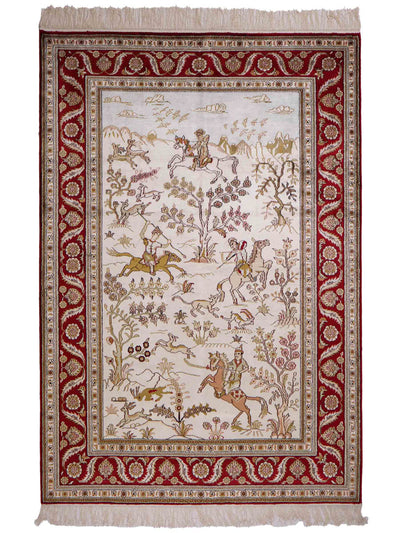 Seta cinese Tappeto 126x183cm - Tappeto orientale