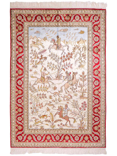 Seta cinese Tappeto 124x176cm - Tappeto orientale