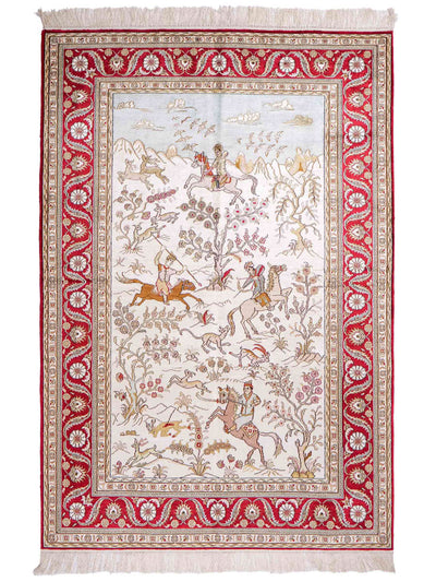 Seta cinese Tappeto 126x185cm - Tappeto orientale