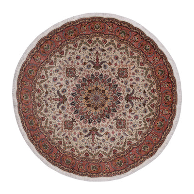 Tabriz - 50 Raj Tappeto 200x200cm - Tappeto persiano