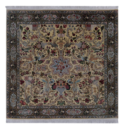 Tabriz - 50 Raj Tappeto 200x200cm - Tappeto persiano
