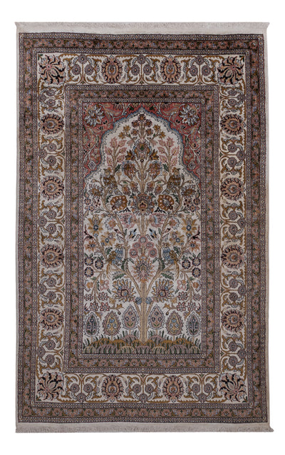 Seta del Kashmir Tappeto 116x186cm - Tappeto orientale