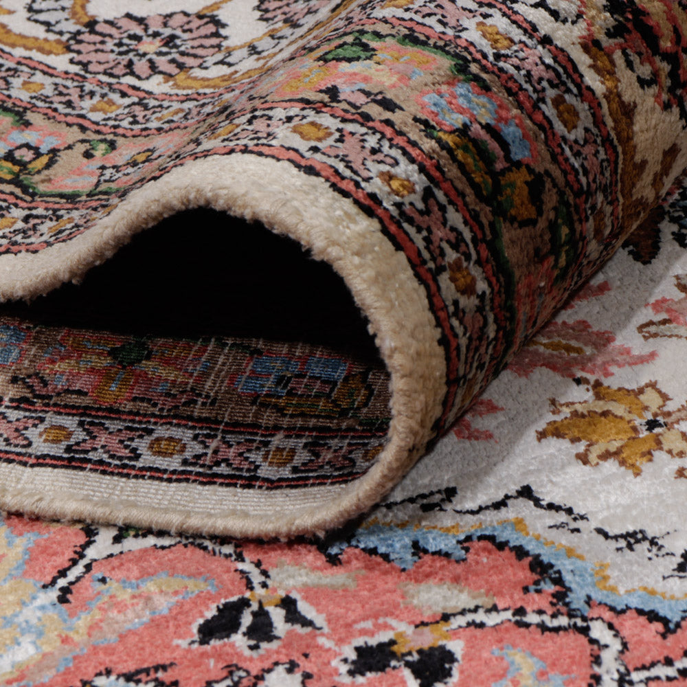 Seidenteppich - Kaschmir Seide - 186 x 116 cm - dunkelbeige