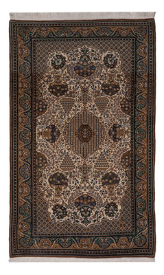 Perserteppich - Ghom - 226 x 135 cm - dunkelbeige
